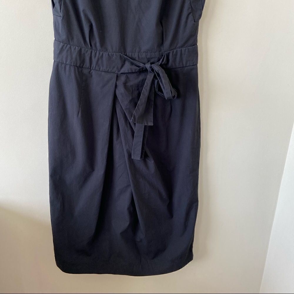 Aritzia-1-01 babaton Judith 100% Cotton Structured Deep V Midi Dress (Medium) - Picture 5 of 14